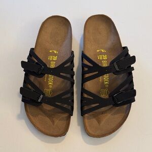 Birkenstock Women’s Granada Birkibuc Sandal Black